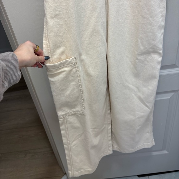 Aerie Beige Denim Overalls - Picture 6 of 10